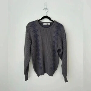 Vintage grandpacore wool  knit sweater